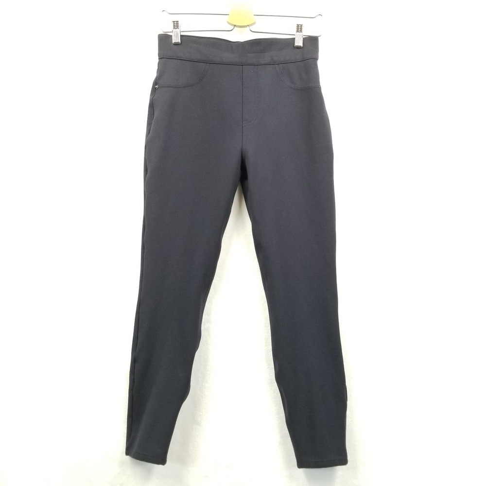 Spanx Pants Women M Navy Blue Skinny Stretch Pull On High Waist Slimming Legging
